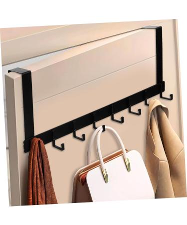 PRETYZOOM Aluminum Bedroom Back Hooks Rack with Coat Hanging Hangers Bags Bathroom Door Hats Overdoor Metal - Buy Online on GoSupps.com