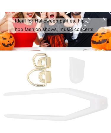 Halloween Hip Hop Teeth Hip Hop Hollow Tooth Convenient 2 Brass Fashionable for Party for Fashion Show for Festival(gold) - Buy Online on GoSupps.com