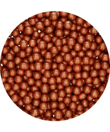 FunCakes Candy Choco Pearls Medium Copper: Cake Sprinkles Great Chocolate Taste Perfect for Cake Decorating Edible Choco Pearls. 80 g. - Buy Online on GoSupps.com