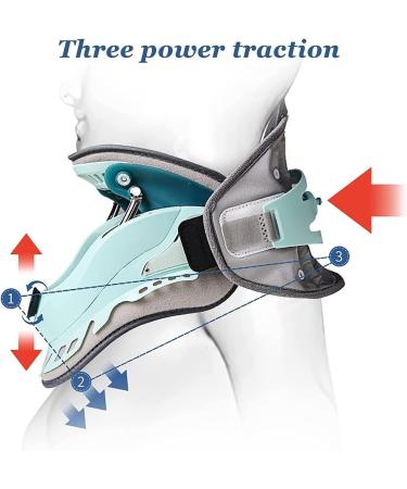 Jlasdr Neck Protection Collar - Cervical Traction Device for Neck Pain Relief | Removable Air Pump | Unisex Support - Buy Online on GoSupps.com
