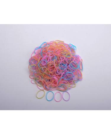 CHY 800-Pack Elastic Hair Ties for Girls - Non-Slip Mini Jelly Bands for Wedding Hairstyles & Braids - Soft & Gentle on Hair - 800 Count (S Jelly) - Buy Online on GoSupps.com