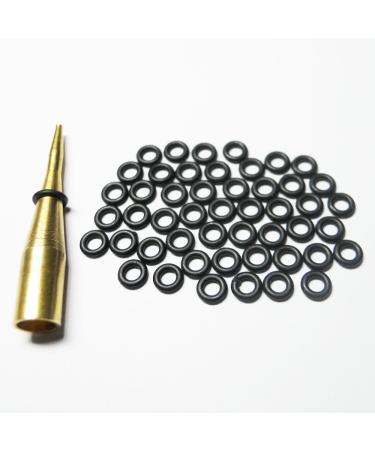 Scott Edward Dart Steel Ring for Plastic Dart Shafts, Dart Rubber O Ring for Metal Dart Shafts 100 PCS Black Rubber O Rings