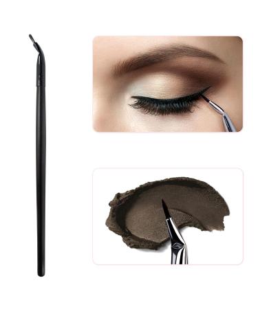 6-Piece Eyeliner Brush Set | Flat & Bent Eyeshadow Brushes for Wet Powder Liquid & Gel | Perfect Eyebrow Comb | International Shipping - Buy Online on GoSupps.com