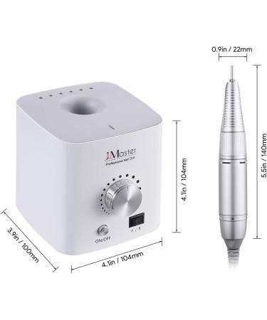 JCMASTER Electric Nail Drill Kit | Professional 30000 RPM E File Set with 6 Drill Bits for Manicure & Pedicure | Low Vibration Nail Care Tool - Buy Online on GoSupps.com