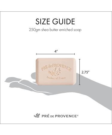 Pre de Provence Sandalwood Soap Bar - 8.8 oz - Organic Shea Butter - French Quad Milled - Rich Lather - Natural Skincare - Buy Online on GoSupps.com