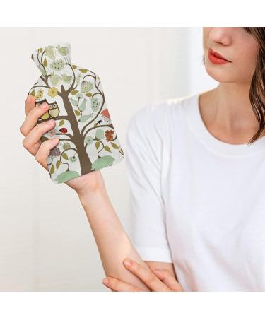 Owl Tree Bird Hot Water Bottle - Plush Bed Warmer for Adults & Children | 26.5x15.3cm - International Shipping Available - Buy Online on GoSupps.com
