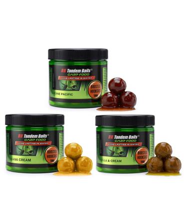 Tandem Baits Carp Food Boosted Hookers Carp Bait Carp Fishing Fishing Pop-Ups Carp Boilies Professional Carp Fishing Accessories 18mm 300g