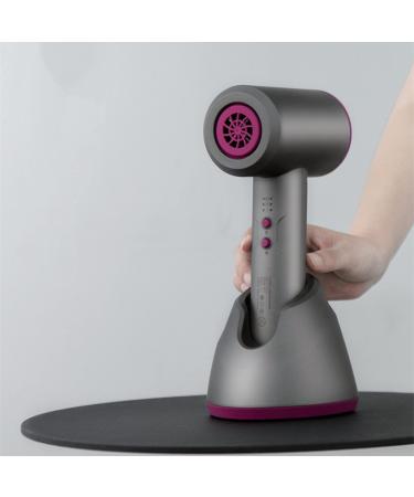 Cordless Hair Dryer with Charging Base Rechargeable Hair Dryers Wireless Portable Blow Dryer 400W Hot/Cold Air for Camping Arts Travel Outdoor