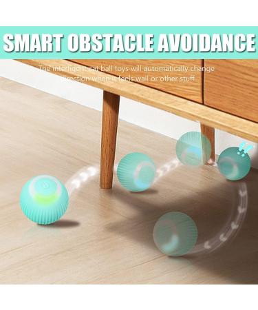 Speedy Panther Quiet Smart Cat Ball Toy Interactive Cat Toys for Indoor Cats Adult Automatic 360 Rotating Kitten Toys with LED Stimulate Hunting Instinct - USB Rechargeable - Buy Online on GoSupps.com