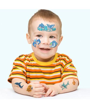 Animal Face Temporary Tattoos Stickers for Kids - 12 Sheets, Water Transfer, Birthday Party Supplies & Festival Favors - Perfect for Makeup and Skin Decor - Buy Online on GoSupps.com