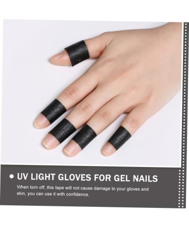 FRCOLOR 5 Sets Anti Uv Gloves Manicure Protection Gloves Led Dry Lamp Gloves Nail Art Tape Black Manicure Gloves Uv Protection Nail Tape for Nail Art Nail Supplies Pvc - Buy Online on GoSupps.com