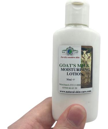 Goats Milk Moisturising Lotion 50ml Travel Bag Size by Elegance Natural Skin Care. Formulated for dry sensitive skin eczema psoriasis rosacea dermatitis mosituriser mositurizer - Buy Online on GoSupps.com