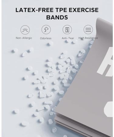 Shop HAPBEAR Resistance Bands - Best Exercise & Therapy Bands (5-30LBS) for Home Gym Yoga & Pilates - Skin-Friendly Durable & Versatile - Buy Online on GoSupps.com