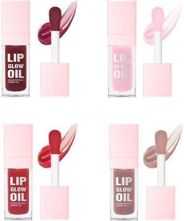 Oveja Plush Toy - 4 Long-Lasting Tinted Moisturizing Lip Glosses - Lip Oil - For Makeup Girls Women Summer Christmas Beauty Party - Buy Online on GoSupps.com