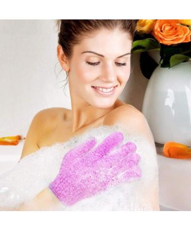 Exfoliating Bath Gloves (10 Pairs) - Double Sided Scrubber for Spa Massage & Skin Care | 100% Nylon Shower Accessories - Buy Online on GoSupps.com