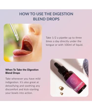 Digestion Support Supplement - Gut Health & Detox Cleanse with Ginger, Burdock & Fennel Seed - 30ml Blooming Blends - Buy Online on GoSupps.com