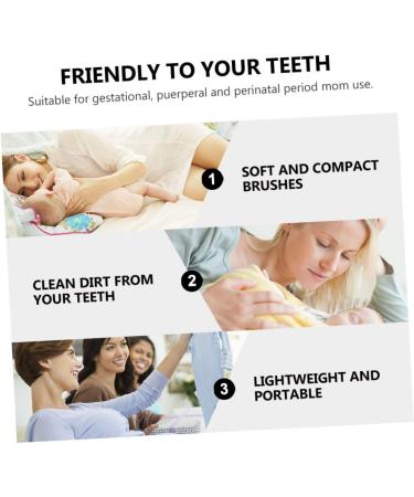 Minkissy Kids Toothbrush Set - Hairy Oral Care for Children & Pregnant Women - 3 Pieces in Anthracite & White - Buy Online on GoSupps.com