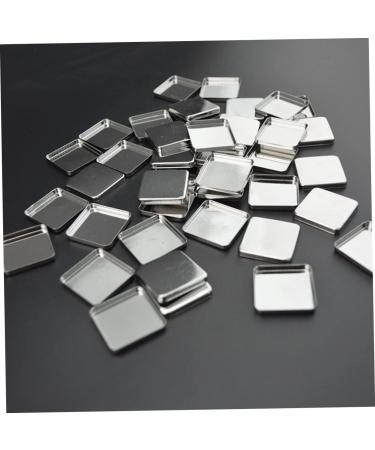 FOMIYES 56pcs Empty Pans for Eyeshadow Empty Eyeshadow Tin Pan Metal Pans for Eyeshadow Makeup Tin Pot Round medium Silver - Buy Online on GoSupps.com
