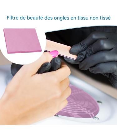 Filtre de Collecteur de Poussi re pour Ongles - 100 Pi ces Extracteur De Poussi re D'ongles Papier Pratique D'Entretien Domicile Rose - Buy Online on GoSupps.com