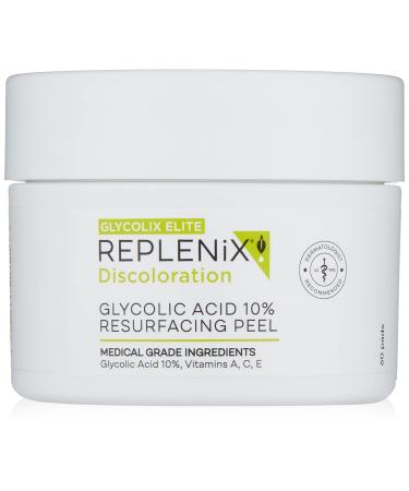 Replenix - Glycolix Elite Glycolic Acid Resurfacing Peel Pads - Medical Grade Brightening and Exfoliating Treatment  Travel Friendly Pads  60 ct. 10% Glycolic Acid - Buy Online on GoSupps.com