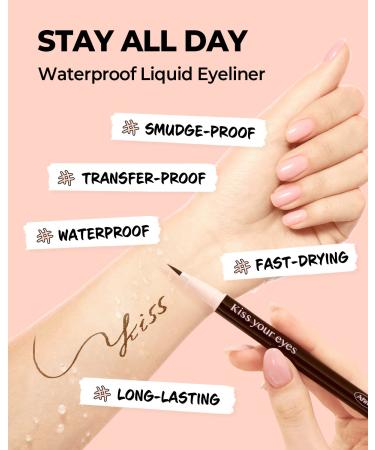 AMTS x True Beauty Waterproof Liquid Eyeliner - Natural Brown | K Beauty | Honey Brown - Buy Online on GoSupps.com