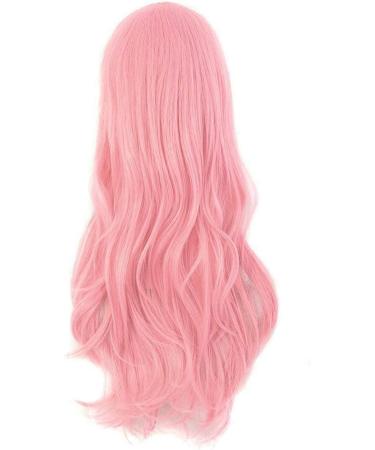 MapofBeauty 28 Long Curly Costume Cosplay Wig (Pink) - 70cm Length - Buy Online on GoSupps.com