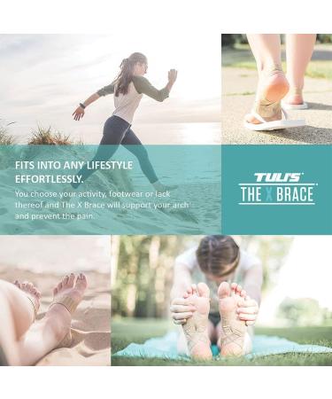 Tuli's X Brace Arch Support & Compression for Sever's Disease, Plantar Fasciitis, Flat Feet - 2 Pairs Medium - Buy Online on GoSupps.com