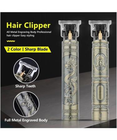 Buy T9 Original Hairdresser Set - Men's Electric Razor & Coat Trimmer (Golden Buddha) | Professional Haircut Tools for Barbers - Buy Online on GoSupps.com