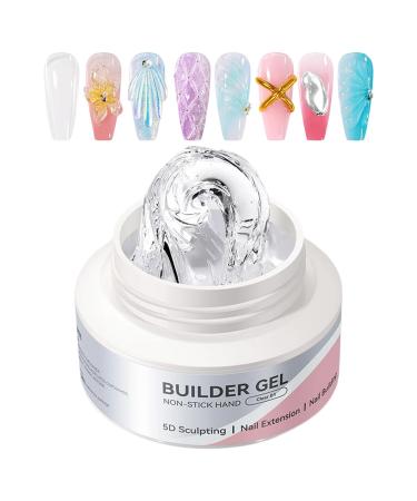 WJnflQN Nail Sculpting Gel | 60ml Solid Gel for Nail Sculpture - Non-Sticky Manicure Design Creator for Women Modeling Sculpting Extensions Painting Art