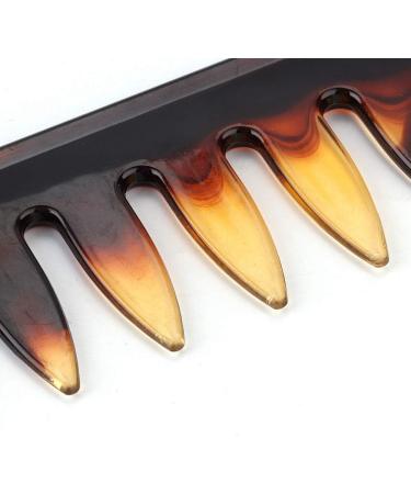 Retro Hairstyle Comb Men's Wide Teeth Resin Comb Anti-static Suitable for Salon and Home Use (2 wide tooth handle models) - Buy Online on GoSupps.com