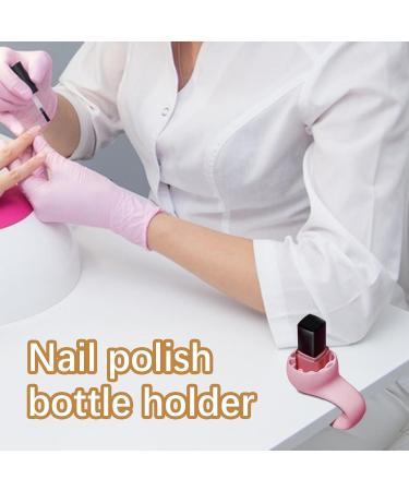Nail Polish Holder Wearable Anti-Spill Nail Polish Holder - Strong Grip Airlock Suction Silicone Nail Polish Bottle Holder Tools Accessories Sakura Powder - Buy Online on GoSupps.com
