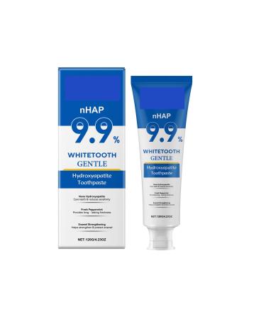 NHAP 9.9% Whitetooth Gentle Hydroxyapatite Toothpaste Fresh Peppermint Enamel Strengthening 120g/4.23oz