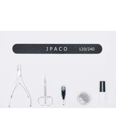 Nail Files 120 240 Grit - Double Sided Emery Board Black Washable Set (12 Pack) - Professional Manicure Tools for Natural, Acrylic, Poly, and Gel Nails by JPACO - Buy Online on GoSupps.com