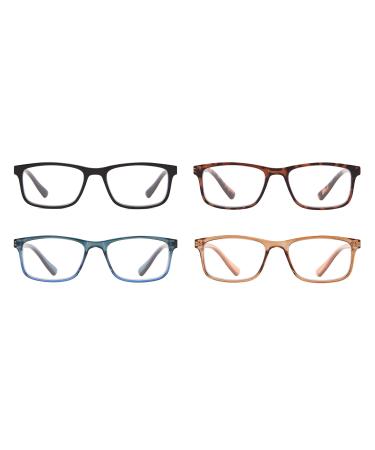 ICU Eyewear - 4 Pack - Reading Glasses - Classic Mix - +1.25 Assorted 77849901