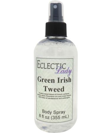 Green Irish Tweed Body Spray 8 ounces Body Mist for Women with Clean Light & Gentle Fragrance Long Lasting Perfume with Comforting Scent for Men & Women Cologne with Soft Subtle Aroma For Daily 8 Fluid Ounces