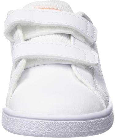adidas Kids Advantage Cf I Sneaker - Child Size 5 UK - White/Orange Rush - Buy Online on GoSupps.com