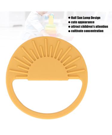 Silicone Baby Teether with Handle - Semicircular Sun Design for Soothing Teething - International Shipping Available - Buy Online on GoSupps.com