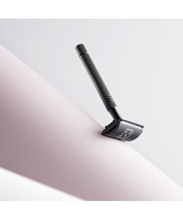 Premium Sober Safety Razor | Solingen Design | Matte Black Wet Shaving with Razor Blades - Classic Shave Experience - Buy Online on GoSupps.com