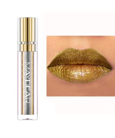 Maydear Chameleon Lipstick  Long Lasting Waterproof Colourful Diamond Shimmer Lip Gloss for Women Girls Makeup kit 7
