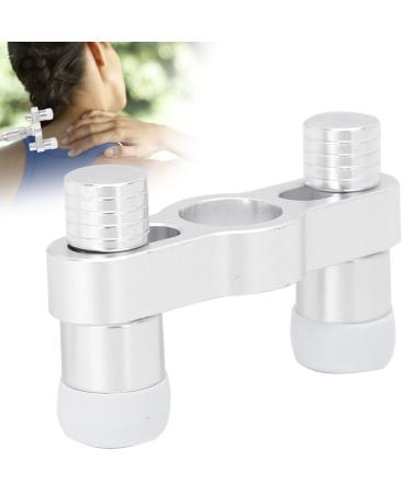 Manual correction tool for adapting the spine chiropractic replacement of the massage head with adjustable distance Manual manual for the spinal correction massage (silver)