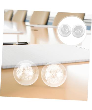 Minkissy 2pc Crystal Massage Balls - Relaxing Hand Massage Globes for Wellness & Stress Relief | Healthy Household Massage Device - Buy Online on GoSupps.com