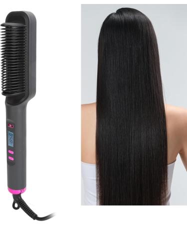 Buy Hair Iron Brush & Straight Comb with LCD Function PTC Technology (US Plug) | Worldwide Shipping - Buy Online on GoSupps.com
