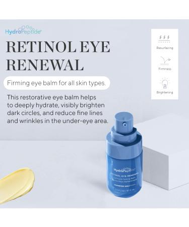 HydroPeptide Retinol Eye Renewal | Lifting & Firming Eye Balm | 0.5 oz - Buy Online on GoSupps.com
