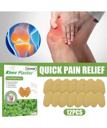 12PC Pain Relief Patch - Heat Therapy for Knee Neck & Muscle Pain | Effective Wormwood Joint Relief - Buy Online on GoSupps.com