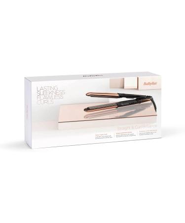 BaByliss Straight & Curl Brilliance Hair Straightener/Curler - True-Titanium Plates, 235C, Rose Gold - Buy Online on GoSupps.com