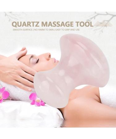 Zerodis Natural Rose Quartz Mushroom Massage Stone - Face & Body Scratch Massager for Relaxation - Buy Online on GoSupps.com