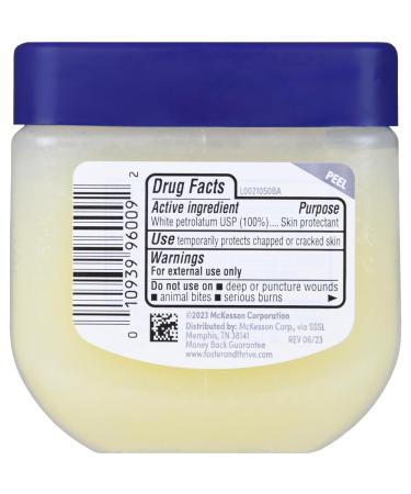 Foster & Thrive Petroleum Jelly Travel Size - Healing Skin Protectant for Dry Skin Relief Minor Cuts | Hypoallergenic & Dermatologist Recommended - Buy Online on GoSupps.com