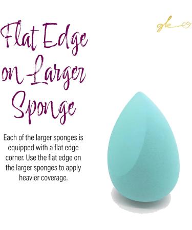 Makeup Sponges 2 Pc Set- Makeup Blender for Beauty Application Latex-Free Liquid and Dry Cosmetics Cream Powder Soft Highly Dense Large and Mini Travel Sponge from GK by BEHA Life (1 Pink) Pink 1 - Buy Online on GoSupps.com