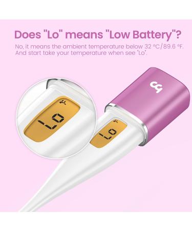 Femometer Digital Basal Thermometer - Intelligent BBT & Fertility Monitor with Backlit LED Screen - Sync with Femometer App - Purple - Buy Online on GoSupps.com