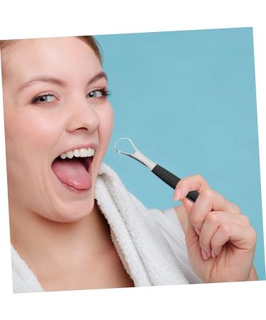 Beavorty 1 Set Stainless Steel Mouth Scraper & Tongue Brush | Portable Cleaning Supplies for Oral Care - Buy Online on GoSupps.com